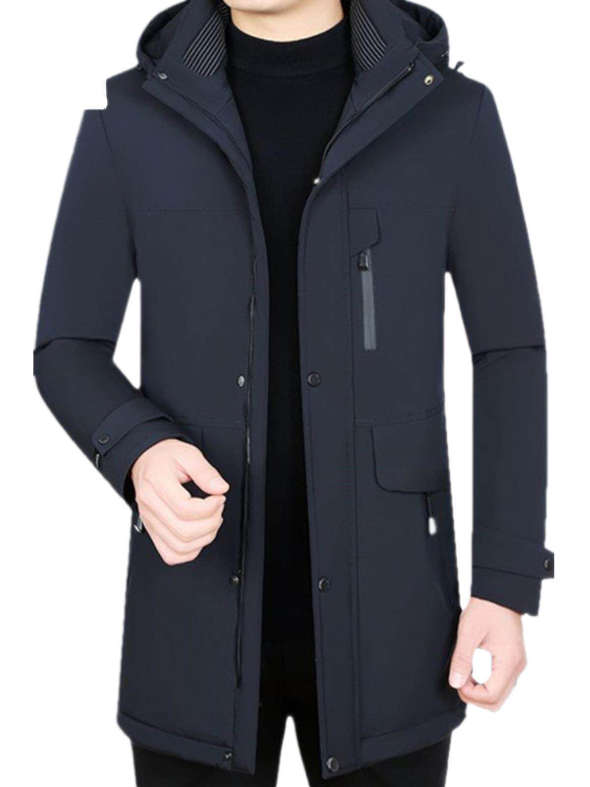 Romon Graphene Self-heating Men's Goose Down Clothing Removable Inner Pillow Winter Thickened Down Jacket Coat Cold-proof Clothing