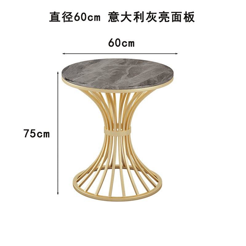 4S店洽谈桌椅组合接待休闲桌椅组合小圆桌商用桌子会客桌岩板餐桌