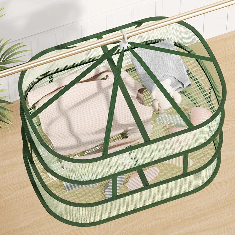 Multifunctional Clothesline for Drying Socks, Clothes Drying Basket, Flat Fabric Windproof and Anti-Deformation Clothes Drying Net, Factory Wholesale