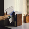 Thickened Solid Wood Bookend Black Walnut Bookend Bookend Clip Simple Bookshelf Book Clip Student Standing Bookshelf Bezel