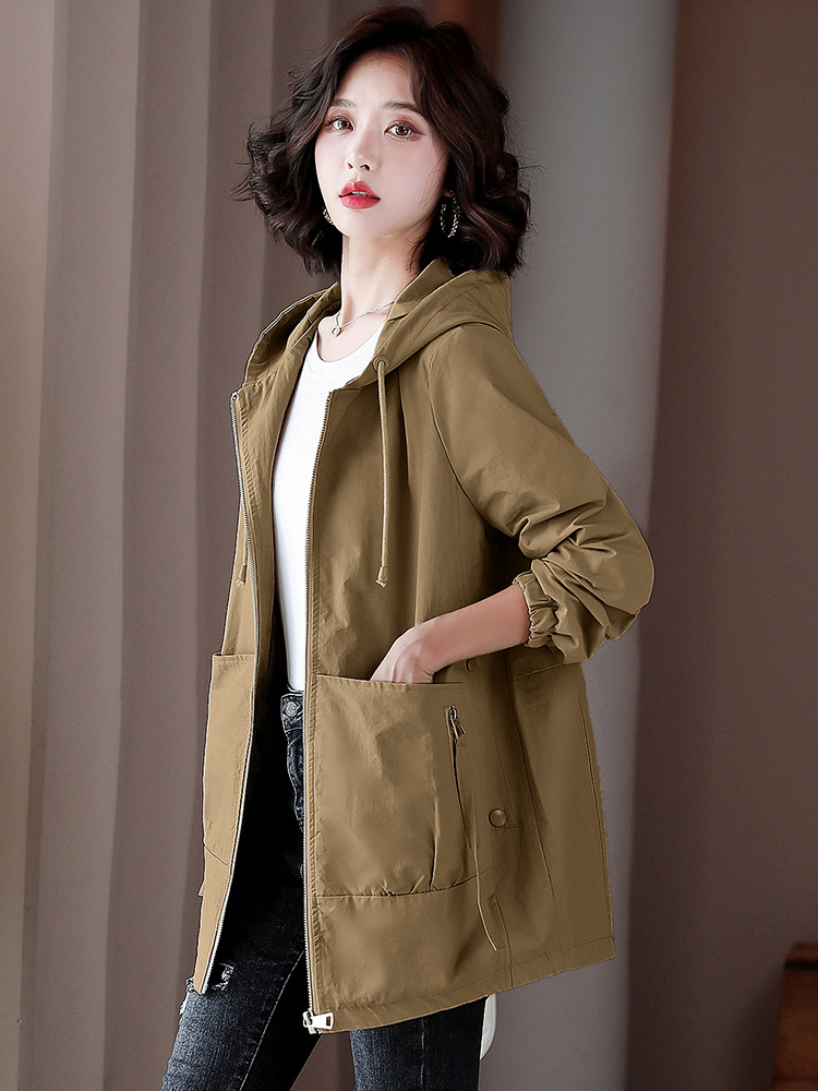 Mã D5259 Giá 1430K: Áo Khoác Nữ Hadlo Big Size Ngoại Cỡ Mũ Liền Hàng Xuân Thu Đông Phong Cách Hàn Quốc Thời Trang Nữ Chất Liệu G04 Sản Phẩm Mới, (Miễn Phí Vận Chuyển Toàn Quốc).