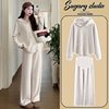 Maternity Wear, Spring & Fall Loose Long-Sleeved Hooded Tops, Korean Style Fashionable Casual Outer Wear Belly Support Pants, a Complete Set for Hot Moms
