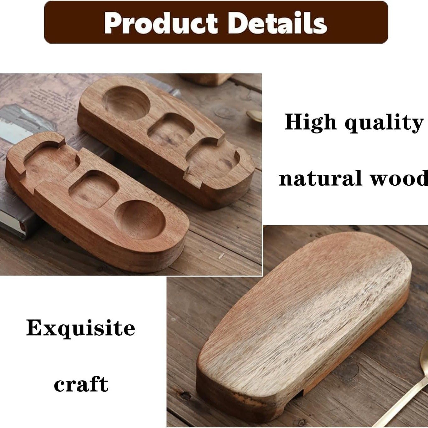 Cross-Border Household Wooden Egg Tray Creative Tableware Storage Desktop Egg Tray Storage Tray Dining Tableware Storage