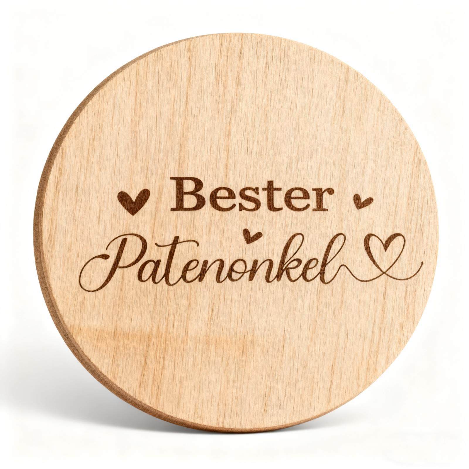 Specialized in Laser Engraving Wooden Coasters and Bottle Opener Sets Patenonkel Godfather Themed Crafts