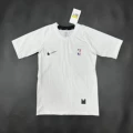 Nba tight short sleeve white