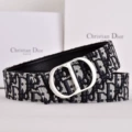 Silver buckle black belt