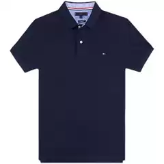 Foreign Trade Wholesale Tommy Men's Short-Sleeved Polo Shirt Pure Cotton Business Casual Lapel Short-Sleeved T-Shirt for Men