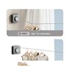 Anti-Sagging Invisible Clothesline Retractable Indoor Clothes Drying Rope for Bathroom and Balcony Without Drilling