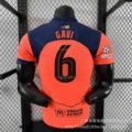 Player version 25-26 barcelona second guest no. 6 star champions league fair strip