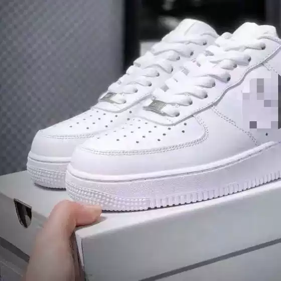 AF1 Air Force 1 Original Quality Shoes - Premium Classic Low-Top White Sneakers with Hidden Height Boost