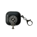 Lychee pattern black disc + cross