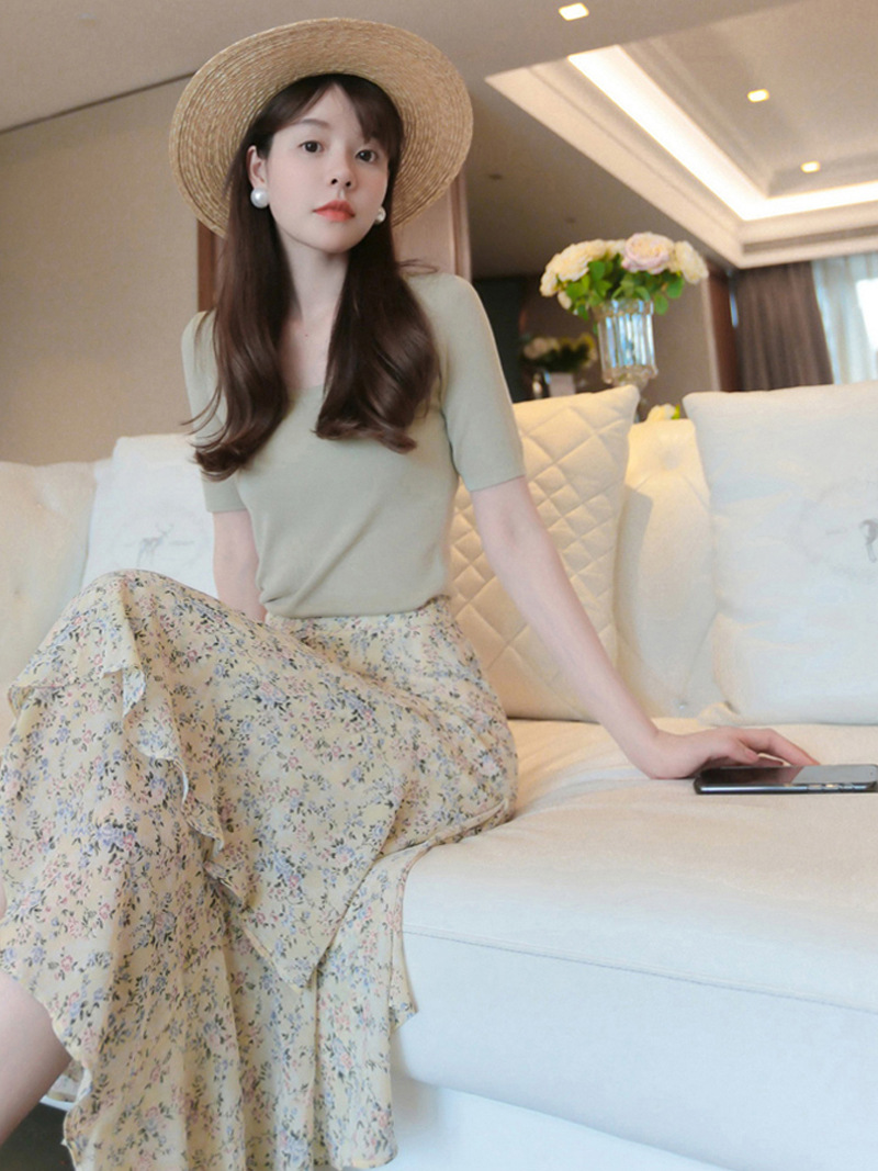 (Mới) Mã K7226 Giá 1000K: Chân Váy Đầm Nữ Dotdc Hàng Mùa Hè Họa Tiết Hoa Thời Trang Nữ Chất Liệu G03 Sản Phẩm Mới, (Miễn Phí Vận Chuyển Toàn Quốc).
