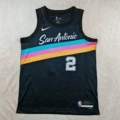 Heat pressed 26 spurs 2 city black
