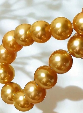 玻璃珍珠仿南洋296海水珍珠爆款手链小众精致级大金珠手链手饰