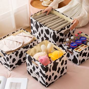 Cross-border non-lid storage box fabric storage box foldable storage box drawer clothes wardrobe storage box wholesale