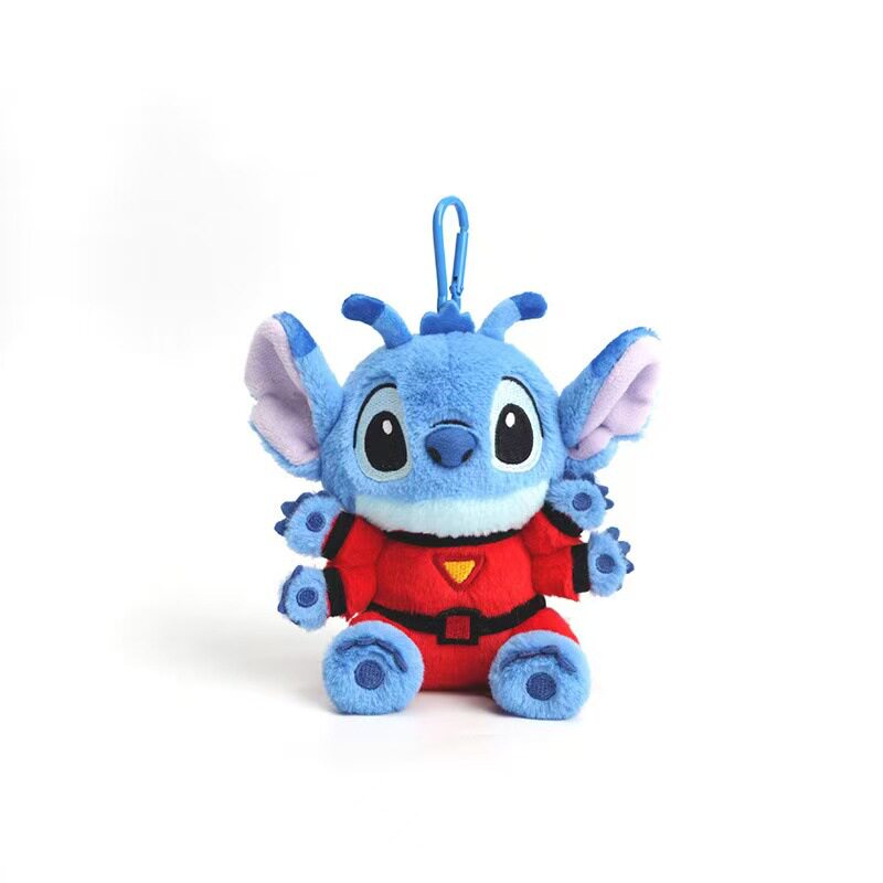 正版迪士尼草莓熊挂件史迪仔公仔毛绒玩偶朱迪尼克钥匙扣背包挂饰