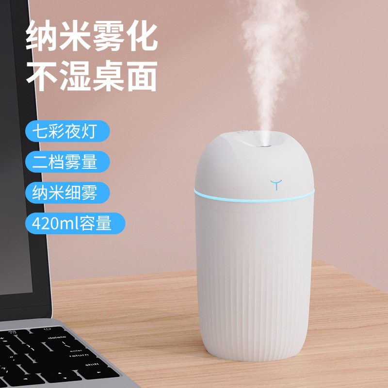 New Cross-Border Large-Capacity Humidifier Mini Car-Mounted Home Desktop Small Portable Hydrating Air Humidification Gift