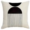 New Nordic Black and White Geometric Pillow Living Room Bedroom Nap Pillow Case without Core Car Office Waist Guard