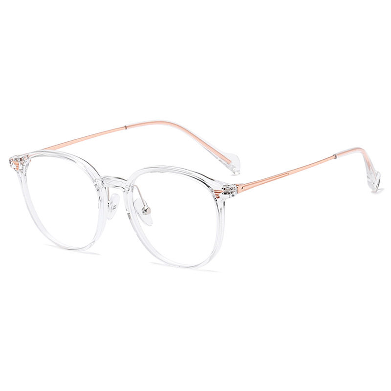 New men's high sense anti-blue light glasses simple tr metal glasses frame women factory wholesale fashion glasses frame