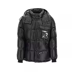 Down Jacket for Men and Women, Joint Style Flap Pocket Pants, Loose Double-breasted Thickeneded Warm Jacket
