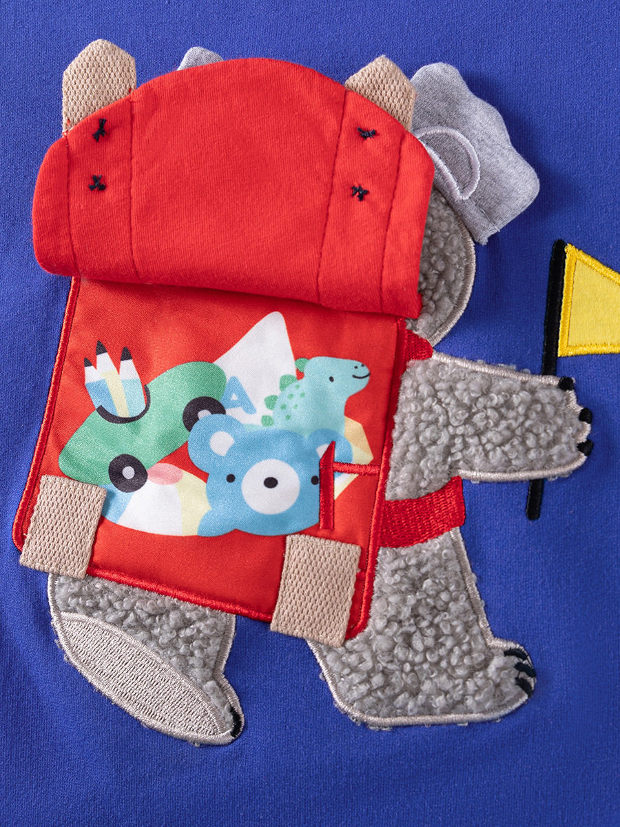 Vendita all'ingrosso felpa ragazzi stile, top bambini cartone animato manica lunga autunno, felpa neonato cotone carino