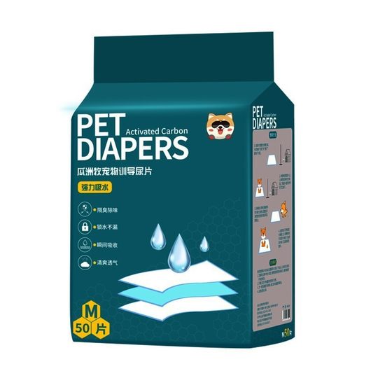 Pet urine pad in stock wholesale thickened absorbent diaper deodorant teddy diaper dog cleaning urine pet supplies