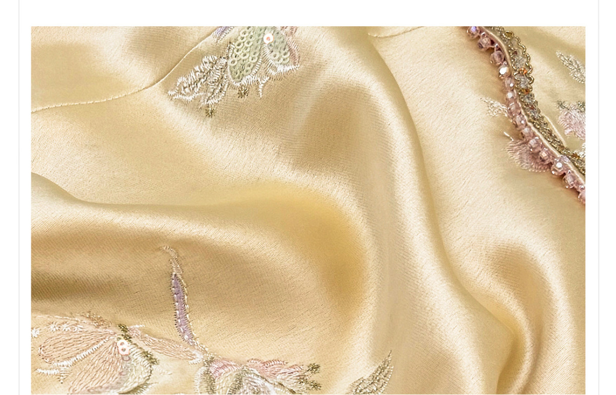 Set áo khoác và đầm hai dây thêu hoa chuyển sắc đính cườm — Áo thun (7 ngày), Áo khoác (7 ngày), Trang phục (7 ngày)