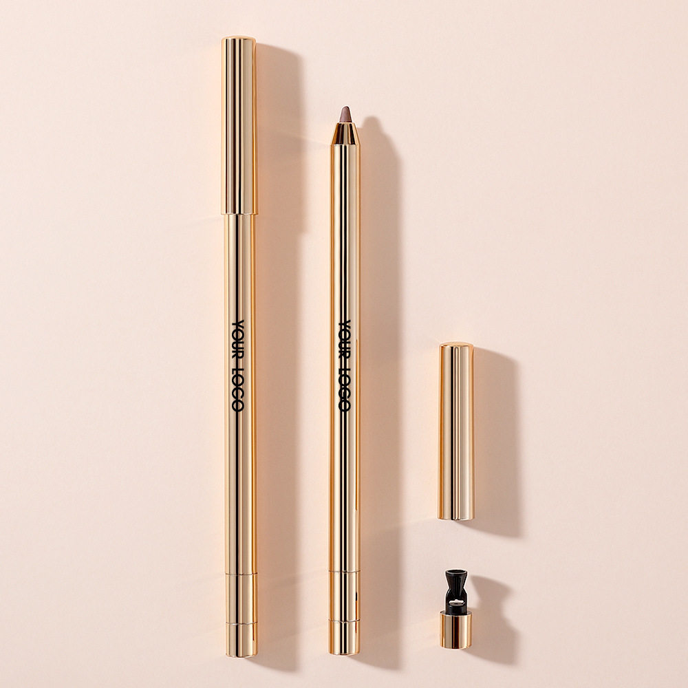 International Station Eyeliner Gel Pen with Built-In Pencil Sharpener Waterproof Eyeliner Gel Pencil Without Logo Eyeliner