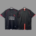 2007-08 man l away black short without number