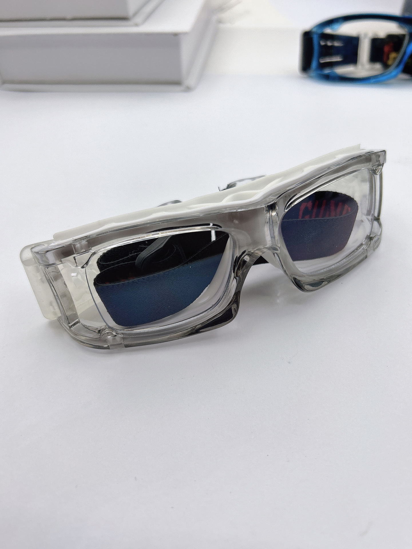 专业运动近视眼镜框篮球方框防撞眼镜平光户外活动防护篮球眼镜