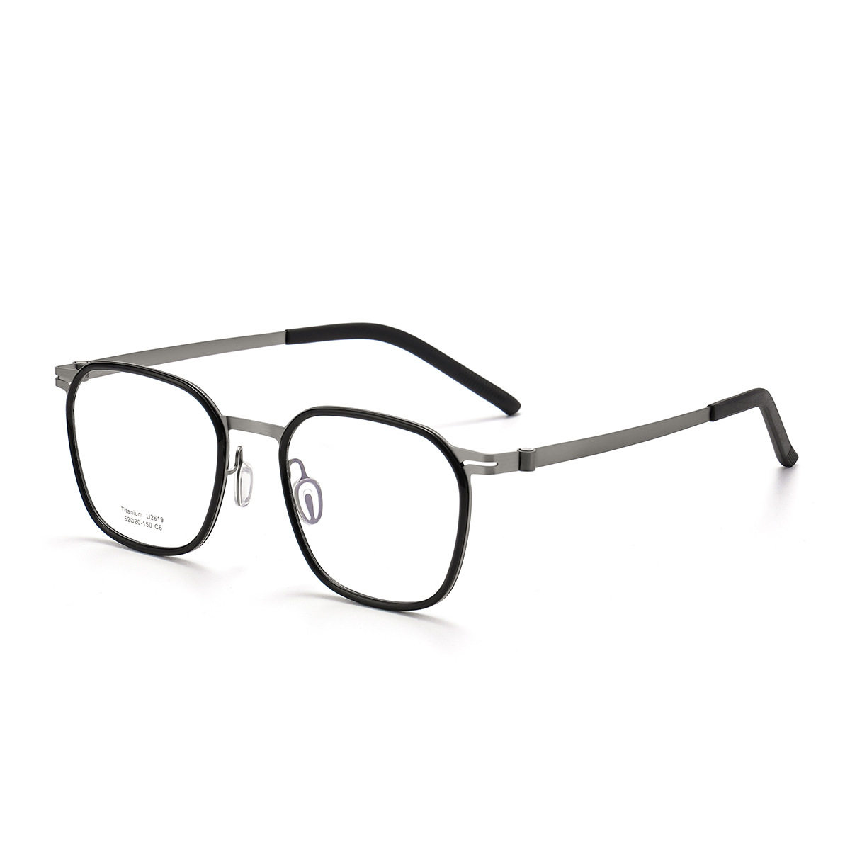 Linde Same-style 2619 Ultra-light Glasses Frame Men's Advanced Sense IP Electroplated Myopia Screwless Full-frame Pure Titanium Glasses Frame