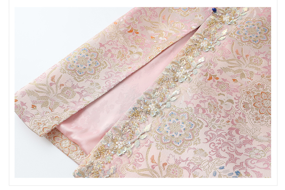 Set áo gile dệt jacquard thêu đính cườm kèm chân váy midi chữ A xẻ tà — Áo gile dệt jacquard (giao hàng trong 7 ngày), Áo gile dệt jacquard (giao hàng trong ngày), Chân váy jacquard (giao hàng trong 7 ngày), Chân váy jacquard (giao hàng trong ngày)