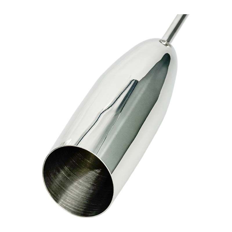 Cross-Border Bar Supplies Sparkling Wine Goblets Thickened Slanted Mouth High-End Banquet Champagne Glasses Electroplated Stainless Steel Wine Glasses