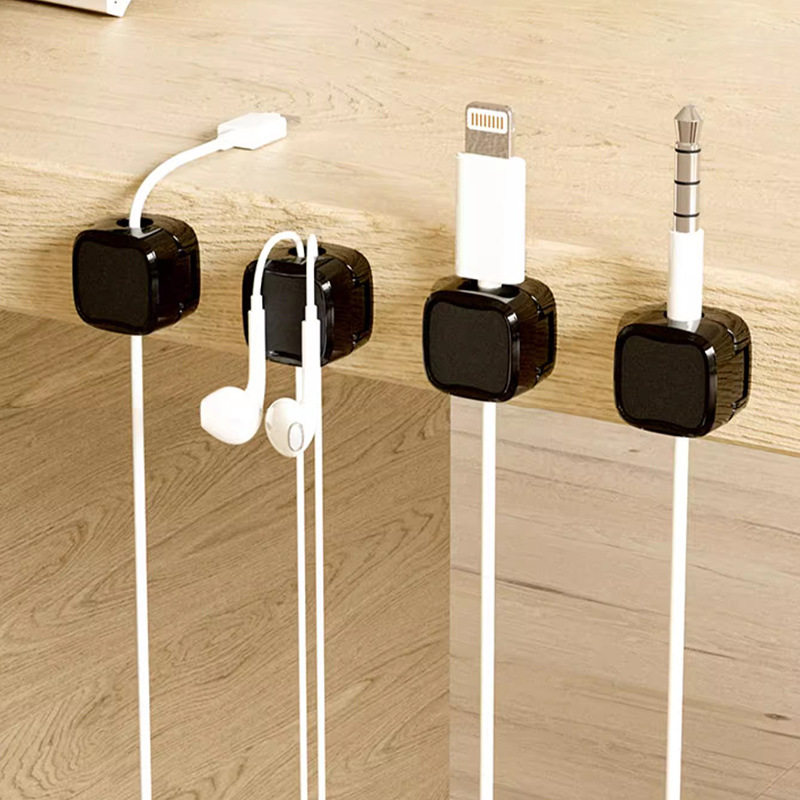 Magnetic Solver Household Simple Winding Self-adhesive Data Cable Storage Solver Desktop Mouse Cable Fixing Buckle