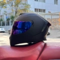 Matte black with color mirror