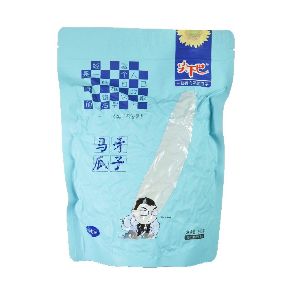 Xinjiang pointed chin horse teeth white melon seeds original flavor 500 g/bag large long grain fried goods wolf teeth white skin toothpick sunflower seeds