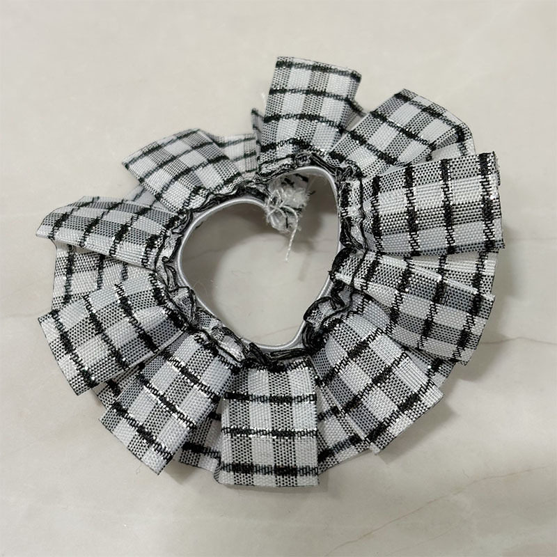 可爱迷你帆布包毛绒玩偶格子包西高地公仔扭棒小狗配饰格子裙娃衣