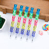 Cartoon Bear Multi-section Building Blocks No-cutting Pencil Plastic Bullet Office Learning Drawing Creative Removable Egg Pen