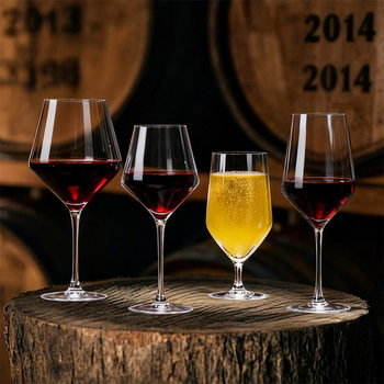 Burgundy Goblet, Light Luxury, High-End, Large-Bellied Red Wine Glass Set, Household Crystal Glass Wine Glass