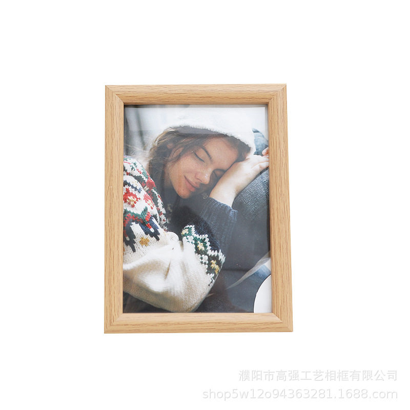 Wooden three-dimensional hollow creative photo frame table wholesale 678 10 inch simple wall hanging square oil painting stick picture frame