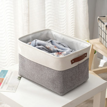 Wholesale Fabric Storage Basket Household Clothes Quilt Storage Storage Basket Double Color Matching Dirty Clothes Basket Dirty Clothes Basket Wholesale