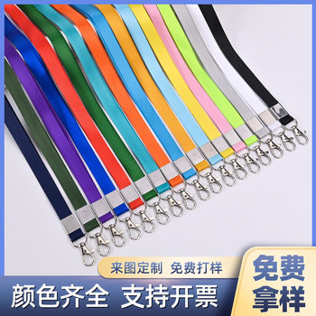 Polyester Lobster Hook Work Tag Mobile Employee Id Badge Lanyard Silk Screen Heat Transfer Logo Factory Brand Sling