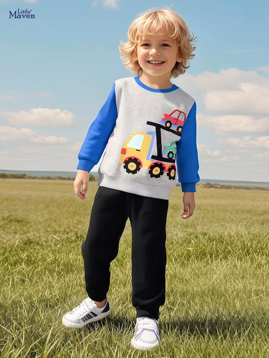 Vêtements enfants nouvel ensemble garçon automne, vente en gros ensemble enfant dessin animé