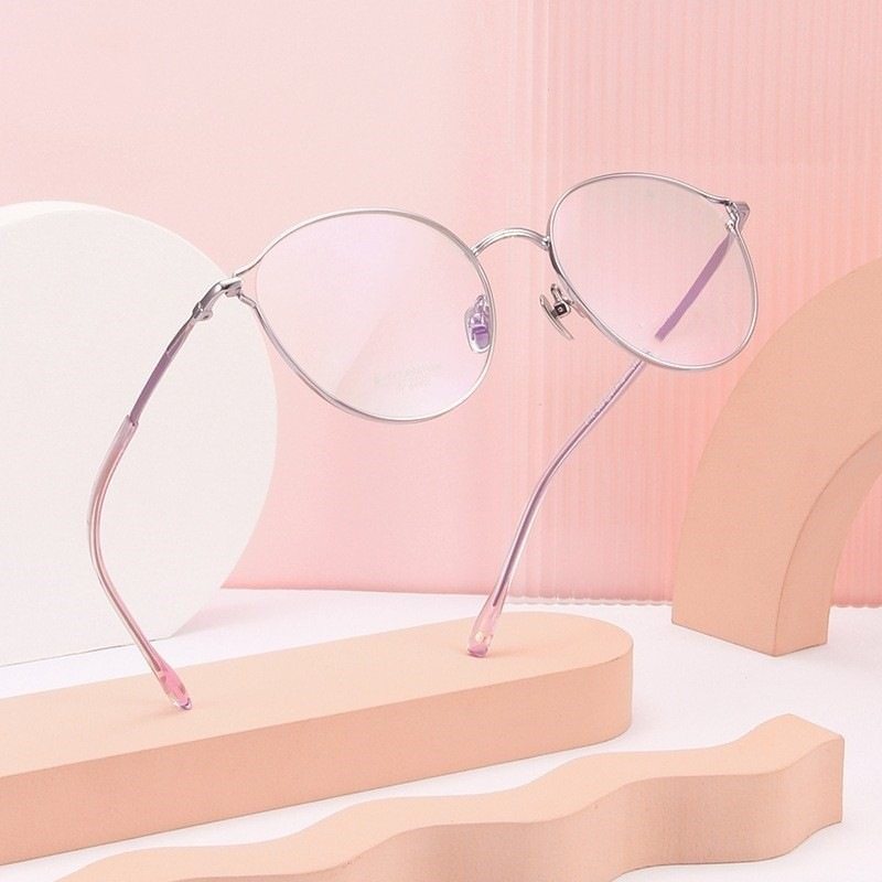 Special Clearance Sale Half-Titanium Eyeglass Frames Trendy Women's Eyeglass Frames Round Frame Square Frame Men's Prescription Eyeglasses Frames