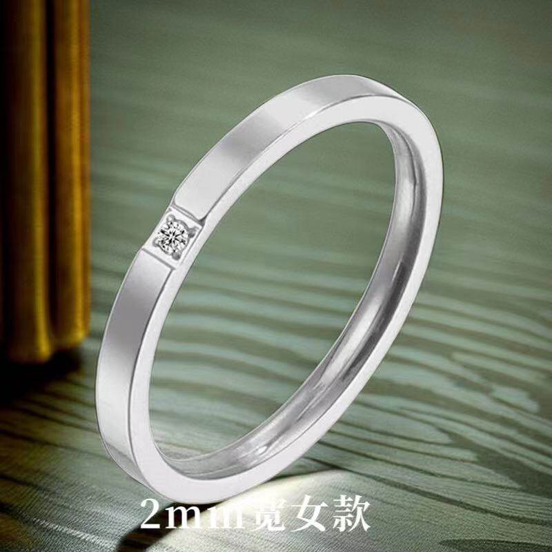 钛钢戒指女批发酷素圈ins不掉色小众高级感不锈钢爆款女混批轻奢