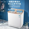 10kg Semi-Automatic Double-Tub Washing Machine New Model for Home Use Large Capacity Double-Cylinder Pulsator Small Rental Old-Fashioned Commercial