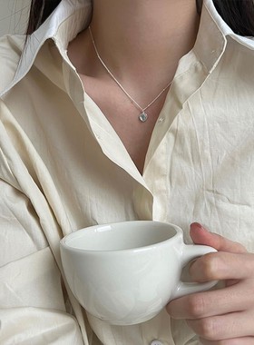 幻彩月光石锁骨链925银