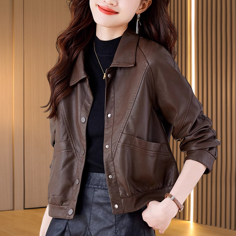 Chỉ Size L Sale Sốc: Áo Da Nữ Hatde Hàng Mùa Xuân Thu Đông Dày Ấm Thời Trang Nữ Chất Liệu G04 Sản Phẩm Mới, (Miễn Phí Vận Chuyển Toàn Quốc).