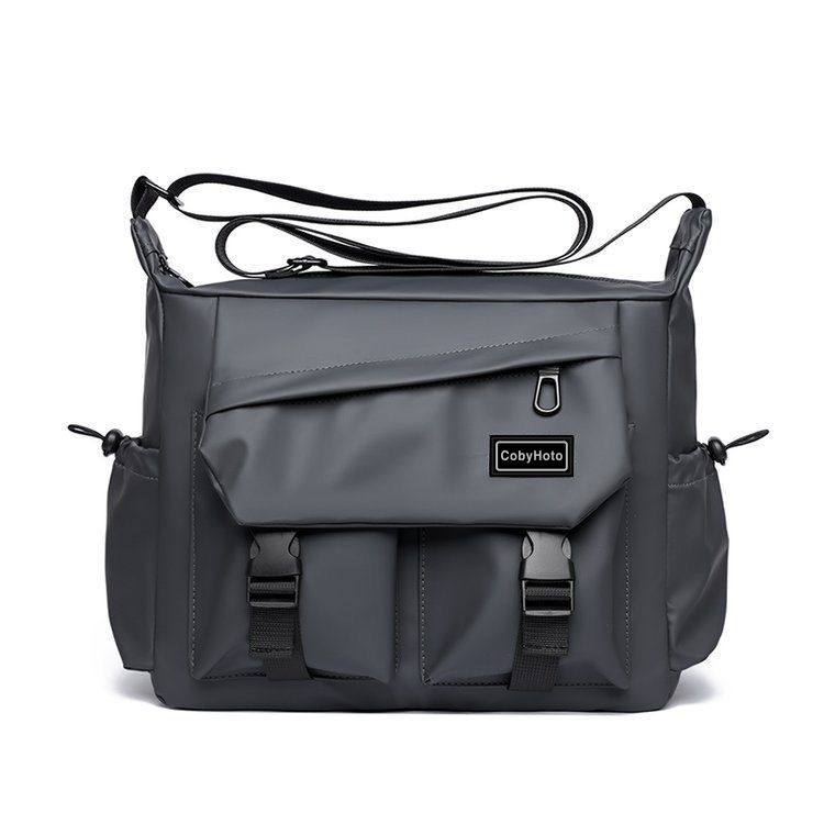 25-Year-Old Men's Trendy Nylon Horizontal Square-Shaped Korean and Japanese Style Niche Waist Bag Crossbody Messenger Bag Men's Bag