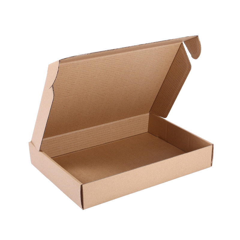 Lesang Free Shipping Airplane Box Wholesale Clothing Packaging Box Express Packaging Extra Hard Strip Paper Yellow Cowhide Corrugated Box
